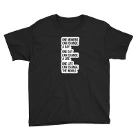 Real Change Enduring Change Happens One Step At A Time Ruth Bader Gins Youth Tee | Artistshot