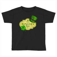 Leaf Green St Patricks Day Hat Toddler T-shirt | Artistshot