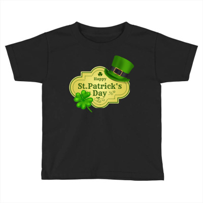 Leaf Green St Patricks Day Hat Toddler T-shirt Designed By Juice Tees
