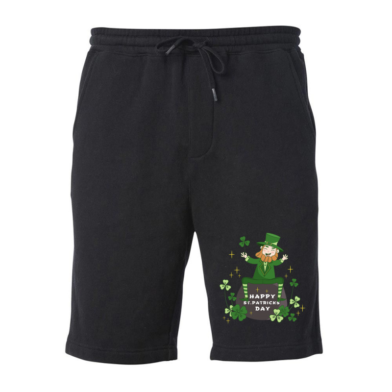 Patricks Day Character Happy Fleece Short | Artistshot