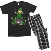 Patricks Day Character Happy Men's T-shirt Pajama Set | Artistshot