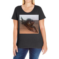 Snail Art Cute Nature Snails T Shirt Ladies Curvy T-shirt | Artistshot