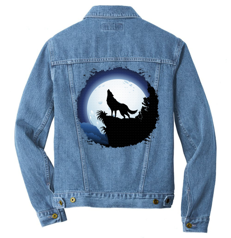 Wolf clearance jean jacket