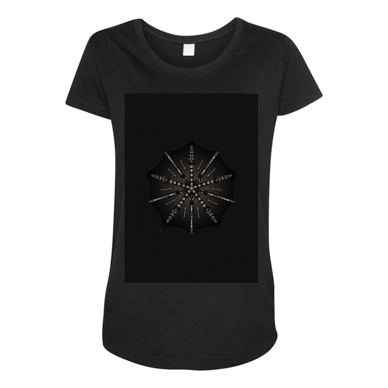 Golden Mandala Maternity Scoop Neck T-shirt by CreateForYou | Artistshot