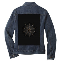 Golden Mandala Ladies Denim Jacket | Artistshot