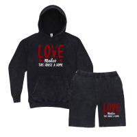 Love Make This House A Home T Shirt Vintage Hoodie And Short Set | Artistshot