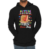 Autism Day 2021 Gift T  Shirt Autism Is Not Tragedy Running Out Of Bac Lightweight Hoodie | Artistshot