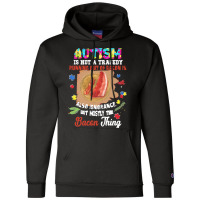 Autism Day 2021 Gift T  Shirt Autism Is Not Tragedy Running Out Of Bac Champion Hoodie | Artistshot