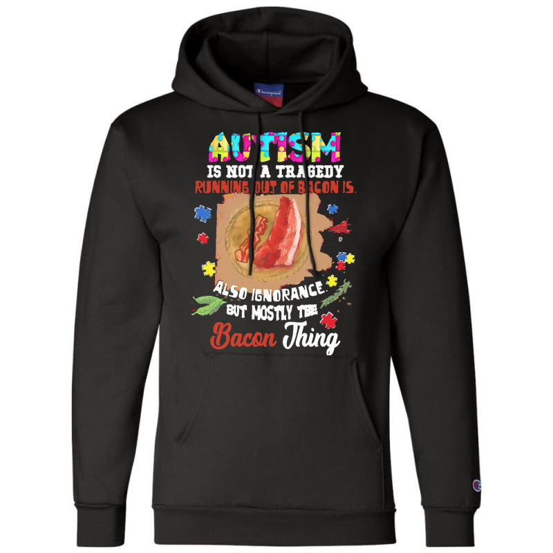 Autism Day 2021 Gift T  Shirt Autism Is Not Tragedy Running Out Of Bac Champion Hoodie by abelwisoky990 | Artistshot