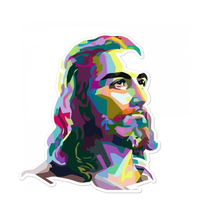 Jesus Multicolor Sticker