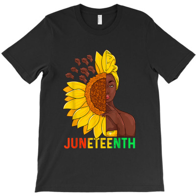 Juneteenth Women Juneteenth Shirts Women Sunflower T-shirt Designed By Nguyen Van Thuong