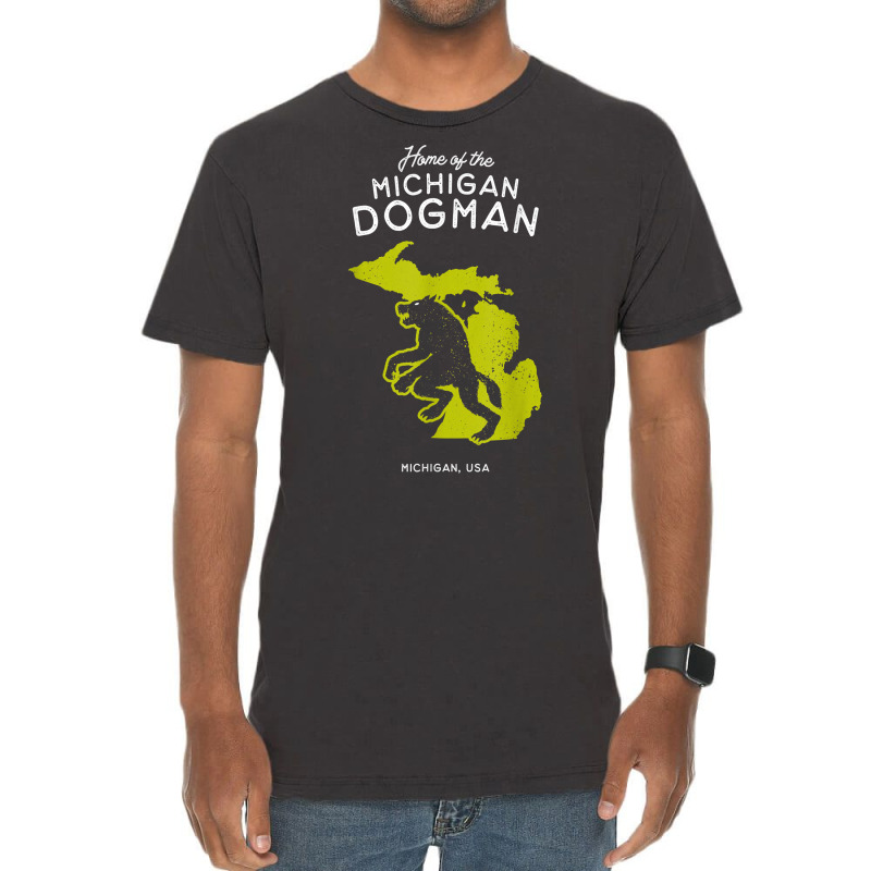 Home Of The Michigan Dogman   Mi, Usa T Shirt Vintage T-shirt | Artistshot