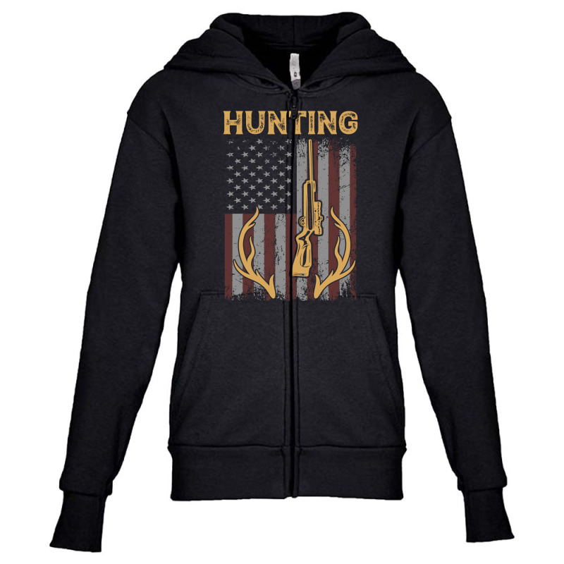 Hunting Tshirt Youth Zipper Hoodie | Artistshot