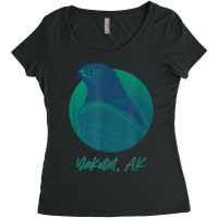 Yakutat Ak Osprey Sea Green Raptor Ocean Bird T Shirt Women's Triblend Scoop T-shirt | Artistshot