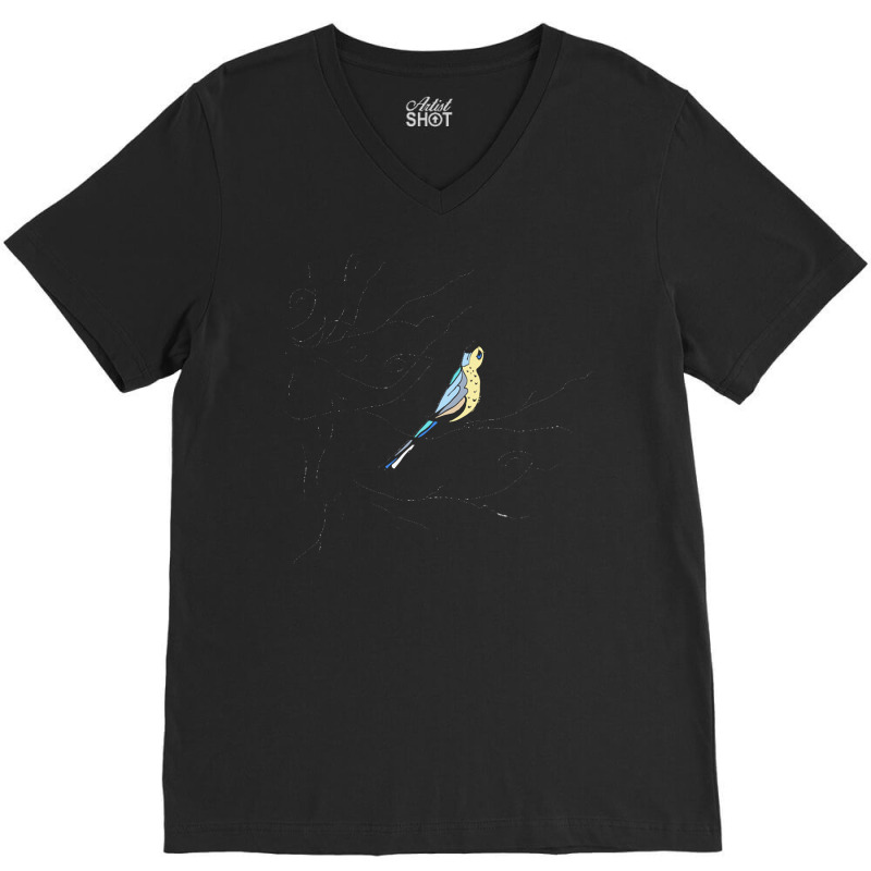 Birds Illustration T  Shirtbird T  Shirt (42) V-Neck Tee by halvorsonlibby58 | Artistshot