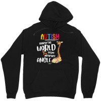 Autism Autistic Giraffe Autism Seeing The World From Different Angle 6 Unisex Hoodie | Artistshot