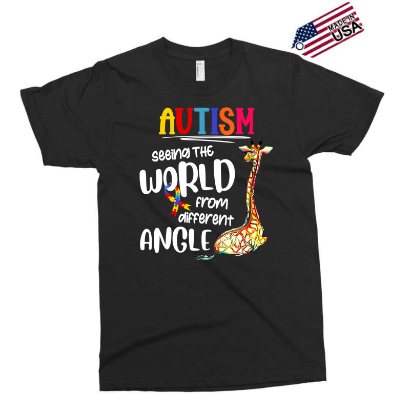 Autism Autistic Giraffe Autism Seeing The World From Different Angle 6 Exclusive T-shirt by circularflap | Artistshot