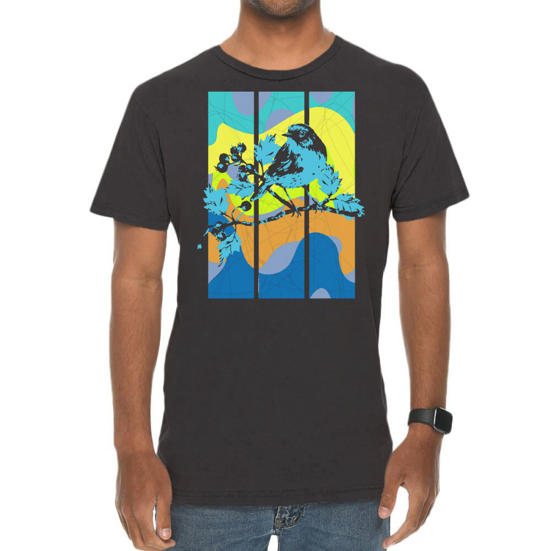 Birds Illustration T  Shirtbird T  Shirt (70) Vintage T-Shirt by halvorsonlibby58 | Artistshot