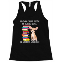 Book Reader Chihuahua Dog Mom Books Reading Fan Racerback Tank | Artistshot