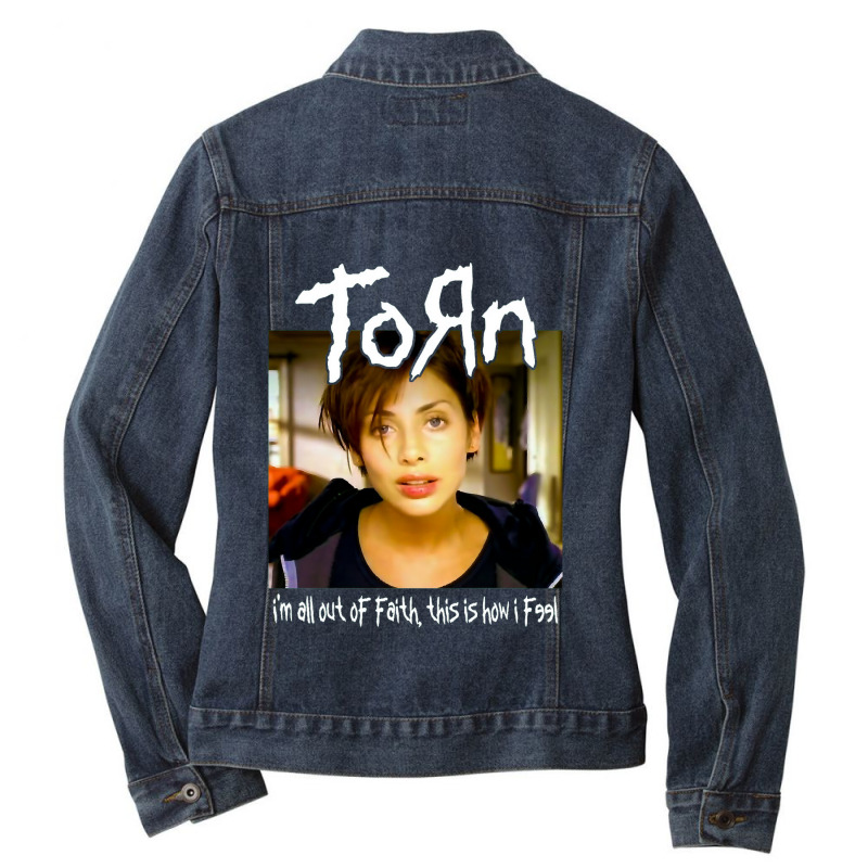 I'm-all-out-of-faith-this-is-how-i-feel Ladies Denim Jacket by saterseim | Artistshot