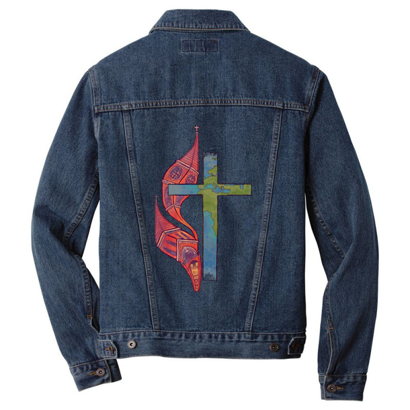 Church And World Men Denim Jacket by saterseim | Artistshot