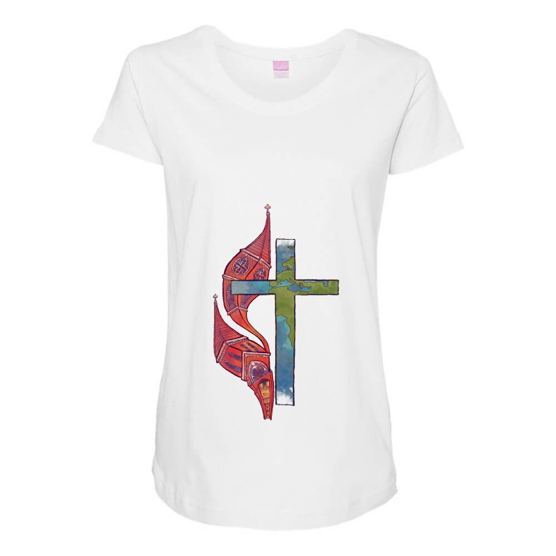 Church And World Maternity Scoop Neck T-shirt by saterseim | Artistshot