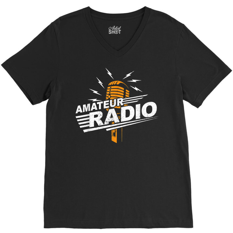 Vintage Amateur Radio Retro Ham Radio Operator T Shirt V-Neck Tee by lorebrend | Artistshot