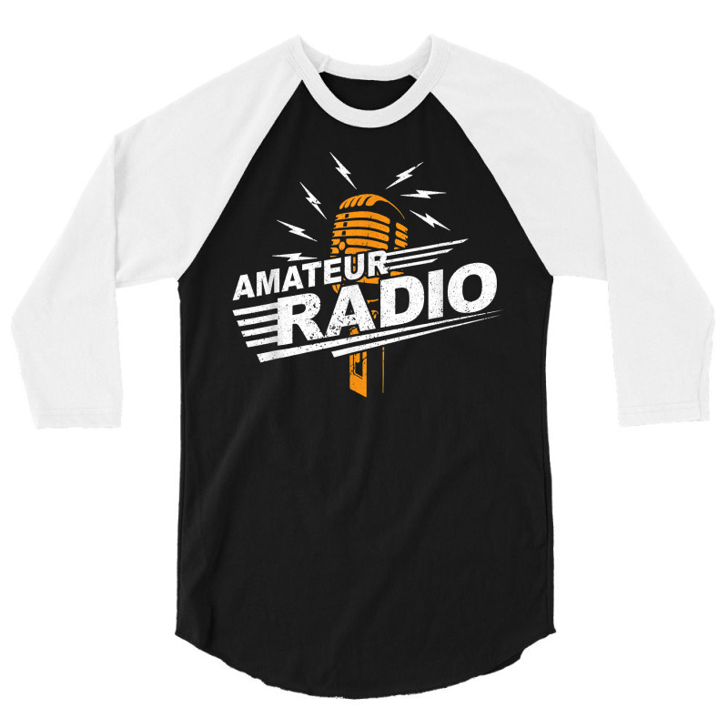 Vintage Amateur Radio Retro Ham Radio Operator T Shirt 3/4 Sleeve Shirt by lorebrend | Artistshot