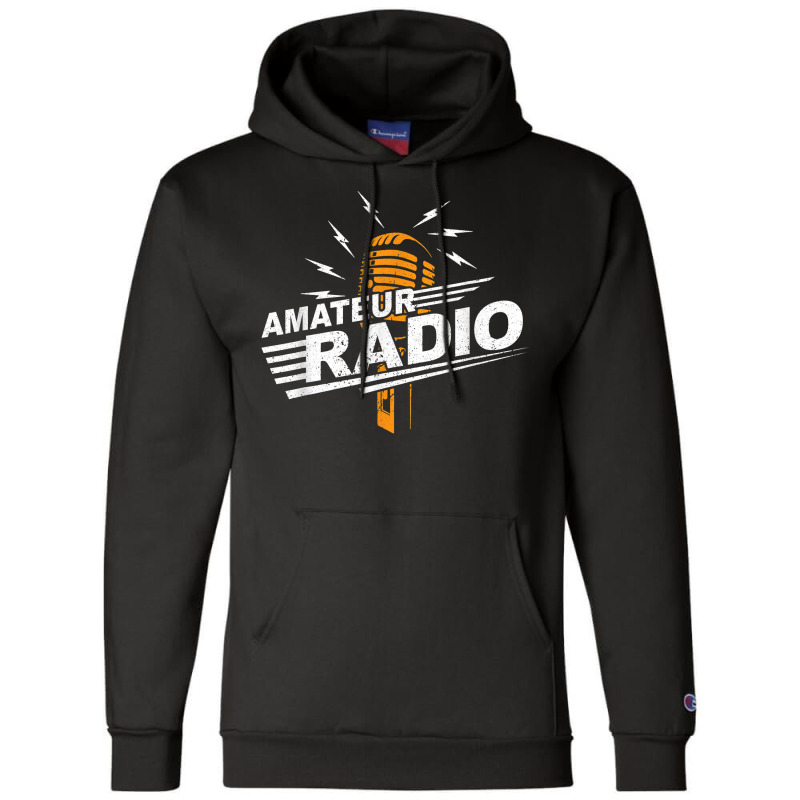 Vintage Amateur Radio Retro Ham Radio Operator T Shirt Champion Hoodie by lorebrend | Artistshot