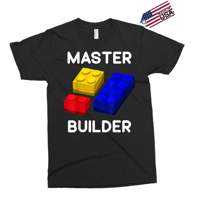 Master Builder Cute Block Building Toys Brick Builders T Shirt Exclusive T-shirt by lorebrend | Artistshot