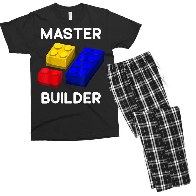 Master Builder Cute Block Building Toys Brick Builders T Shirt Men's T-shirt Pajama Set by lorebrend | Artistshot