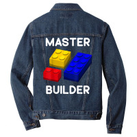 Master Builder Cute Block Building Toys Brick Builders T Shirt Men Denim Jacket | Artistshot