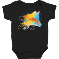 Foxes T  Shirtspace Fox T  Shirt Baby Bodysuit | Artistshot