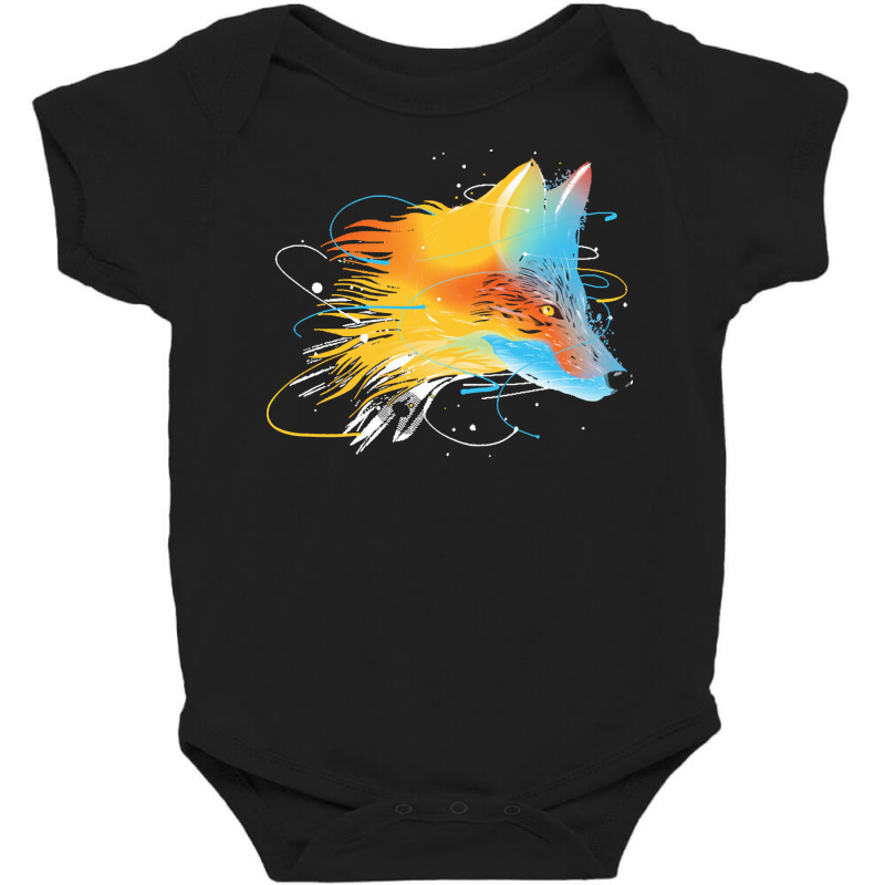 Foxes T  Shirtspace Fox T  Shirt Baby Bodysuit by abelwisoky990 | Artistshot