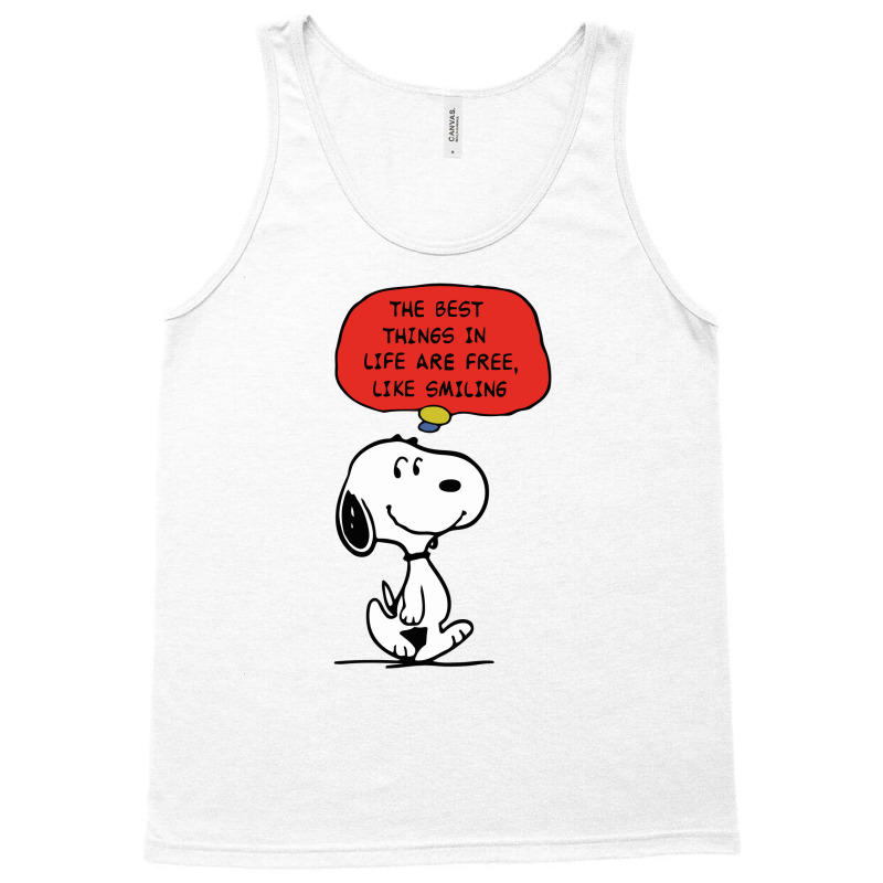 Peanuts Best Things In Life Are Free Tank Top | Artistshot