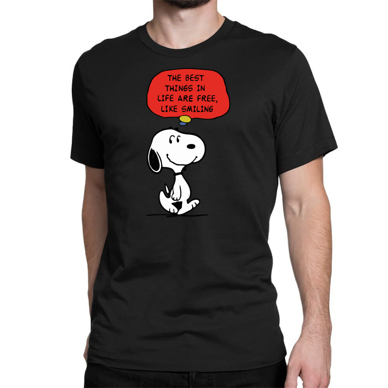 Peanuts Best Things In Life Are Free Classic T-shirt | Artistshot