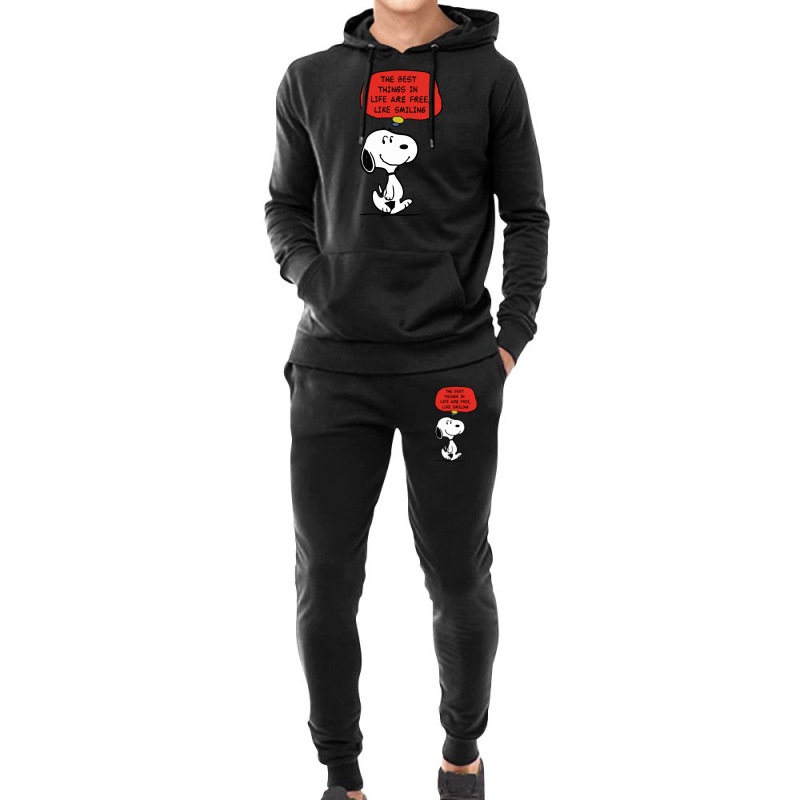 Peanuts Best Things In Life Are Free Hoodie & Jogger Set | Artistshot