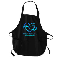 Diabetes Diabetic Awareness Still Here Still Fighting Butterfly Heart Medium-length Apron | Artistshot