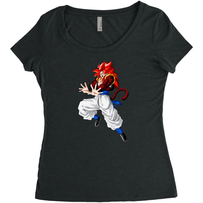 Super Saiyan 4 Son Goku Women's Triblend Scoop T-shirt by bayuniaga | Artistshot