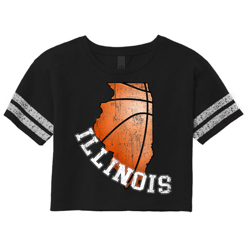 Illinois Is The Fight Illini State. Illinois Il Basketball Scorecard Crop Tee by new121 | Artistshot