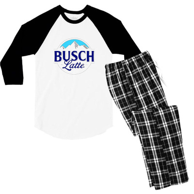 Custom Vintage Busch Light Busch Latte Men s 3 4 Sleeve Pajama Set