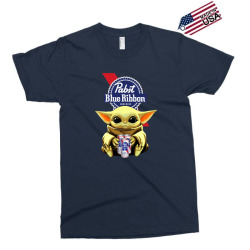 Baby Yoda Hugs Pabst Blue Ribbon Beer Exclusive T-shirt | Artistshot