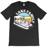 Lake Family Boating Weekend Summer Pontoon Boat Dad Mom T Shirt T-shirt | Artistshot