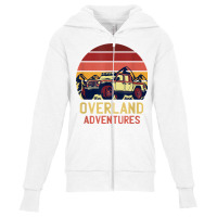 Overland Adventures Retro Vintage Sunset 4x4 Car Off Road T Shirt Youth Zipper Hoodie | Artistshot