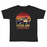 Overland Adventures Retro Vintage Sunset 4x4 Car Off Road T Shirt Toddler T-shirt | Artistshot