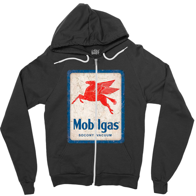 Mobilgas Zipper Hoodie by celvin | Artistshot