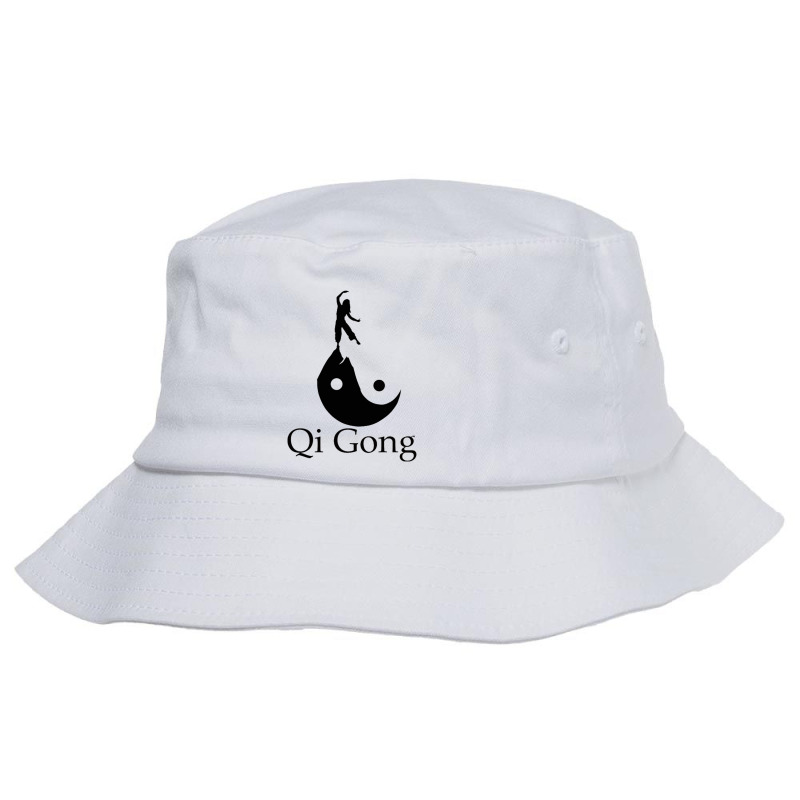 Black Silhouette Art Of Qigong Bucket Hat by RetnoAN | Artistshot