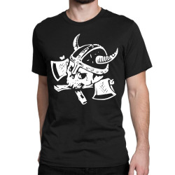 funny skull death viking Classic T-shirt | Artistshot