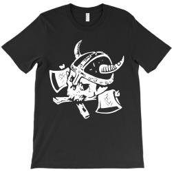 funny skull death viking T-Shirt | Artistshot
