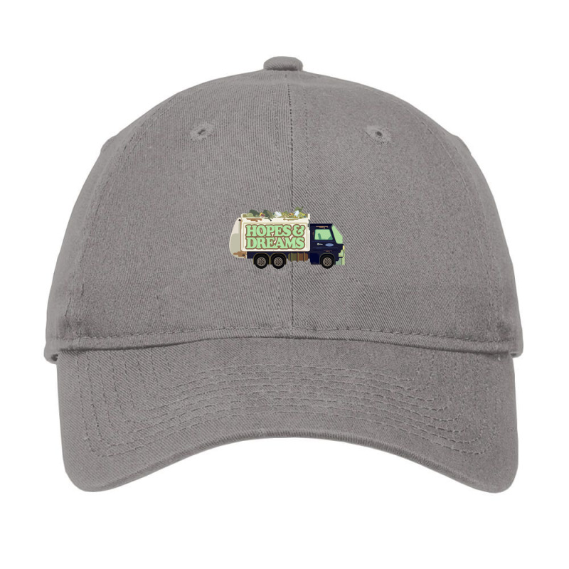 Hopes & Dreams Garbage Truck Funny Nihilism Design Adjustable Cap by gusjigangkudus | Artistshot